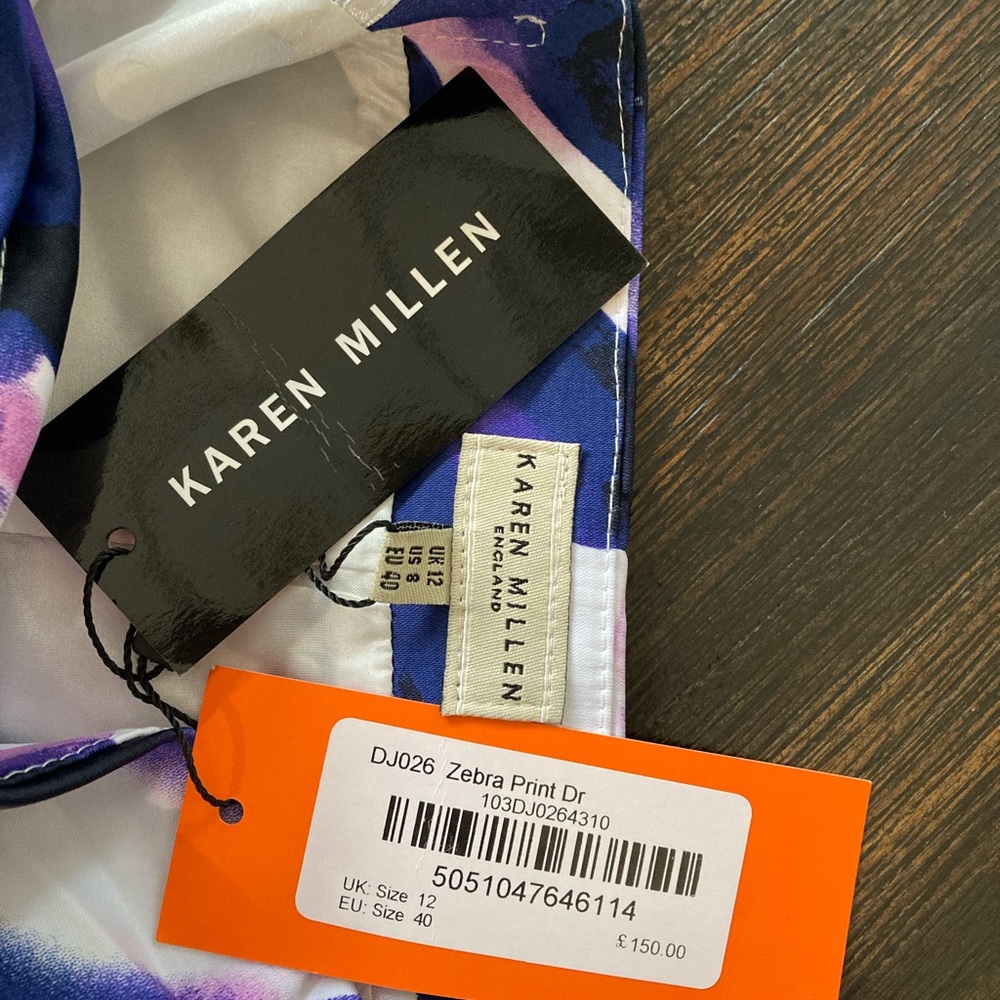 NWT Karen Millen strapless zebra print dress - Picture 2 of 7